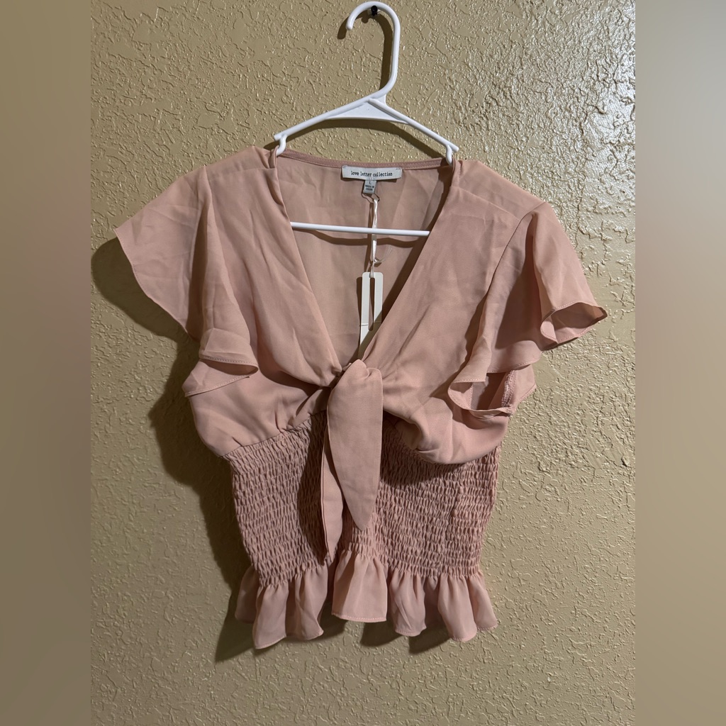 Love Letter Collection Blush Pink Blouse